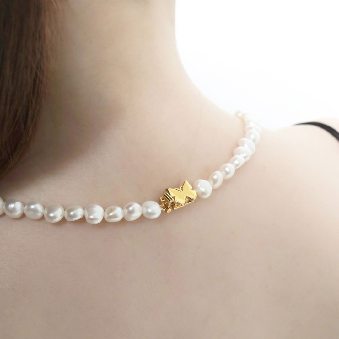 《Necklace》Butterfly Pearl Knot(Luxe)