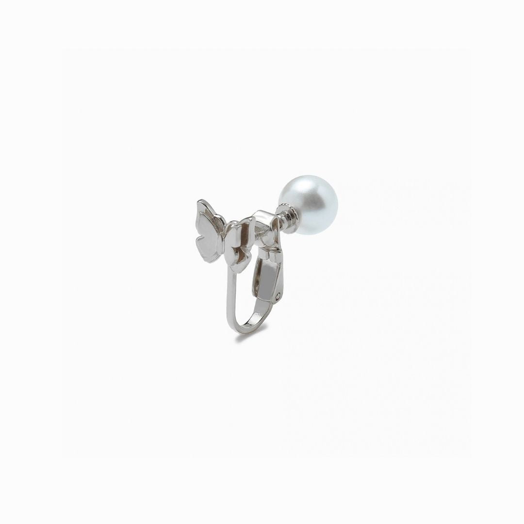 《Clip-on earrings》Butterfly Pearl Kiss（Casual）