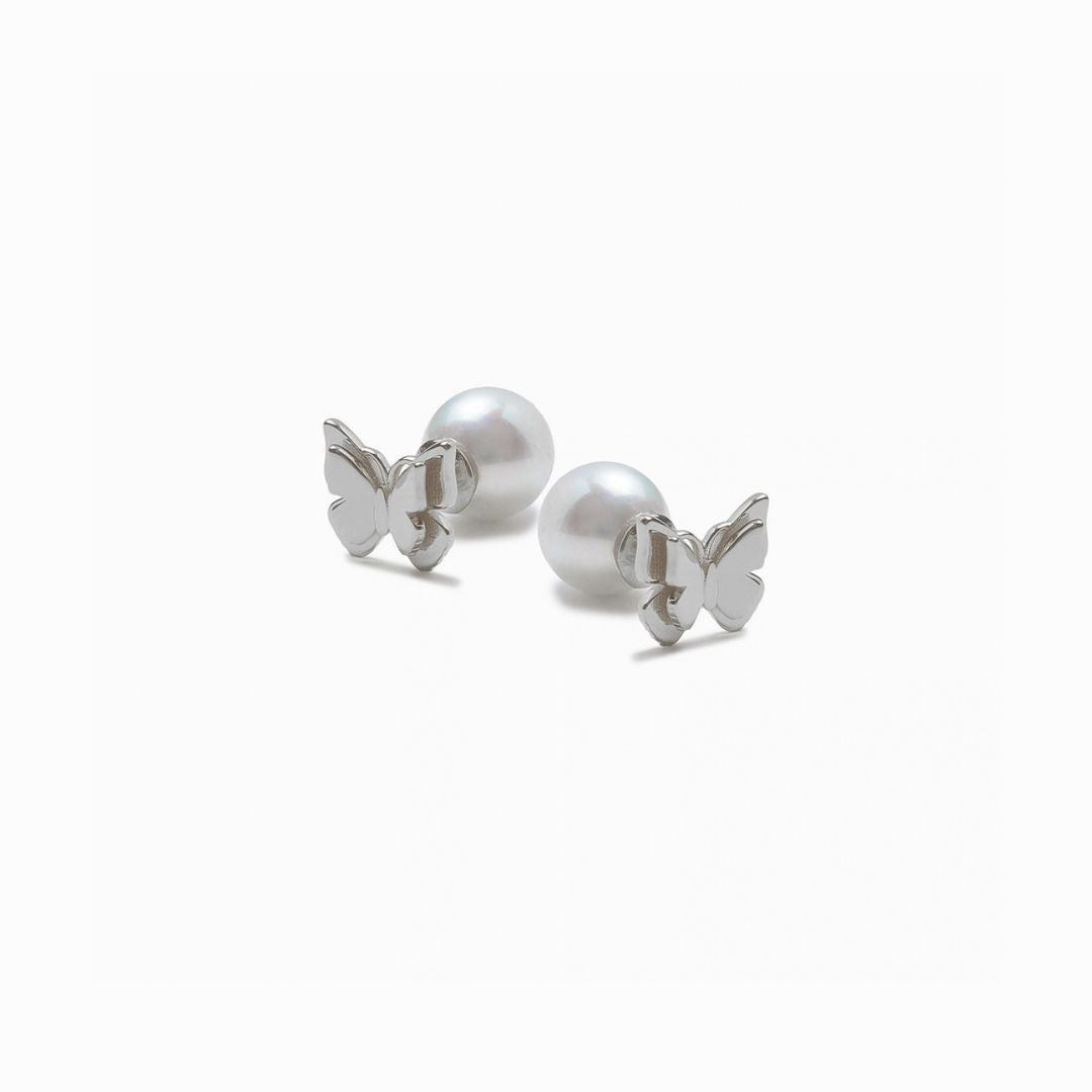 《Pierced earrings》Butterfly Pearl Kiss（Casual）