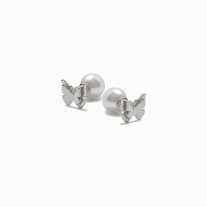 《Pierced earrings》Butterfly Pearl Kiss（Casual）