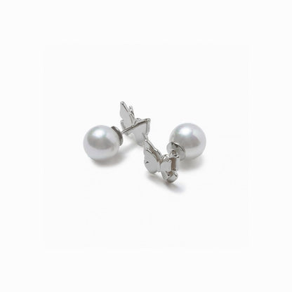《Pierced earrings》Butterfly Pearl Kiss（Casual）