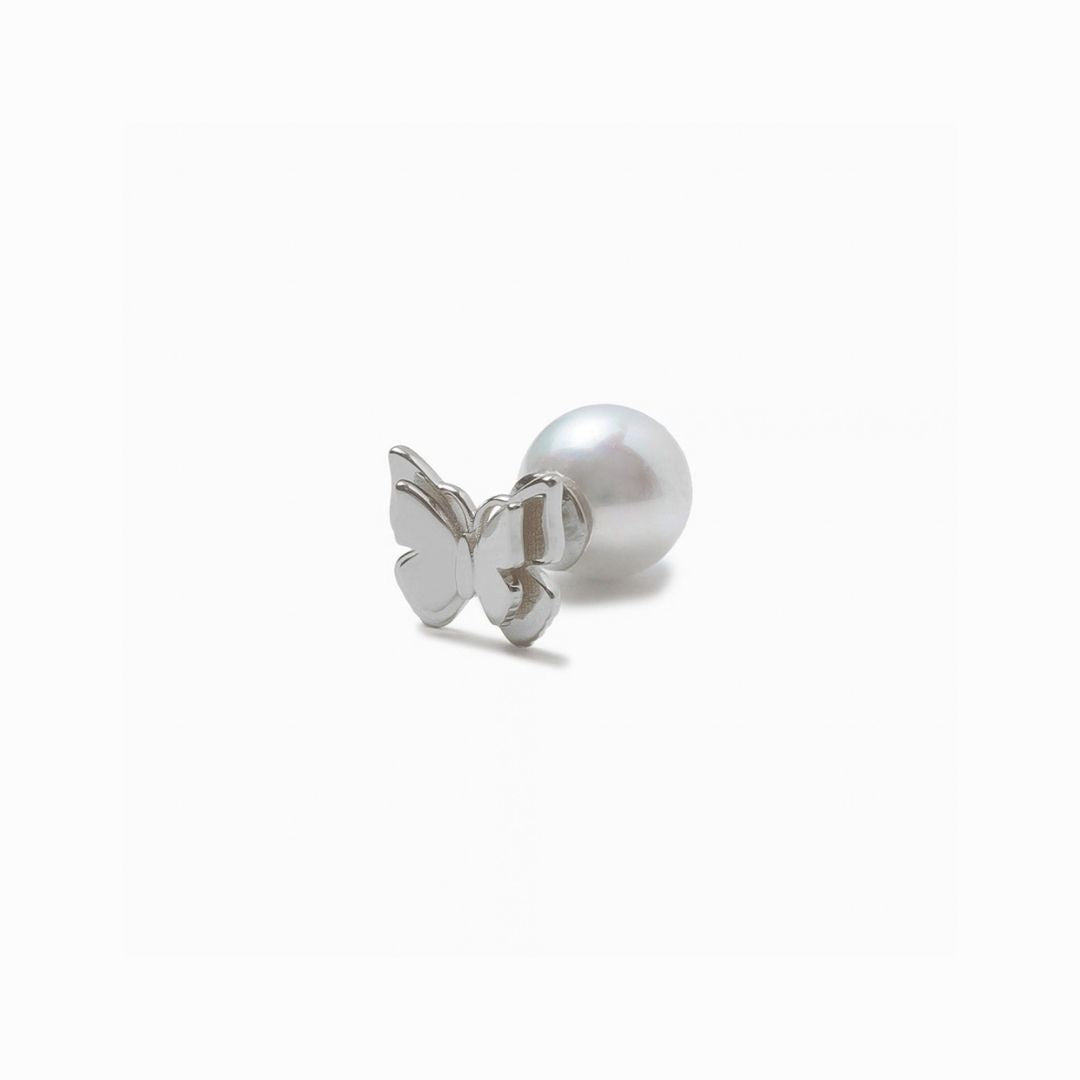 《Pierced earrings》Butterfly Pearl Kiss（Casual）