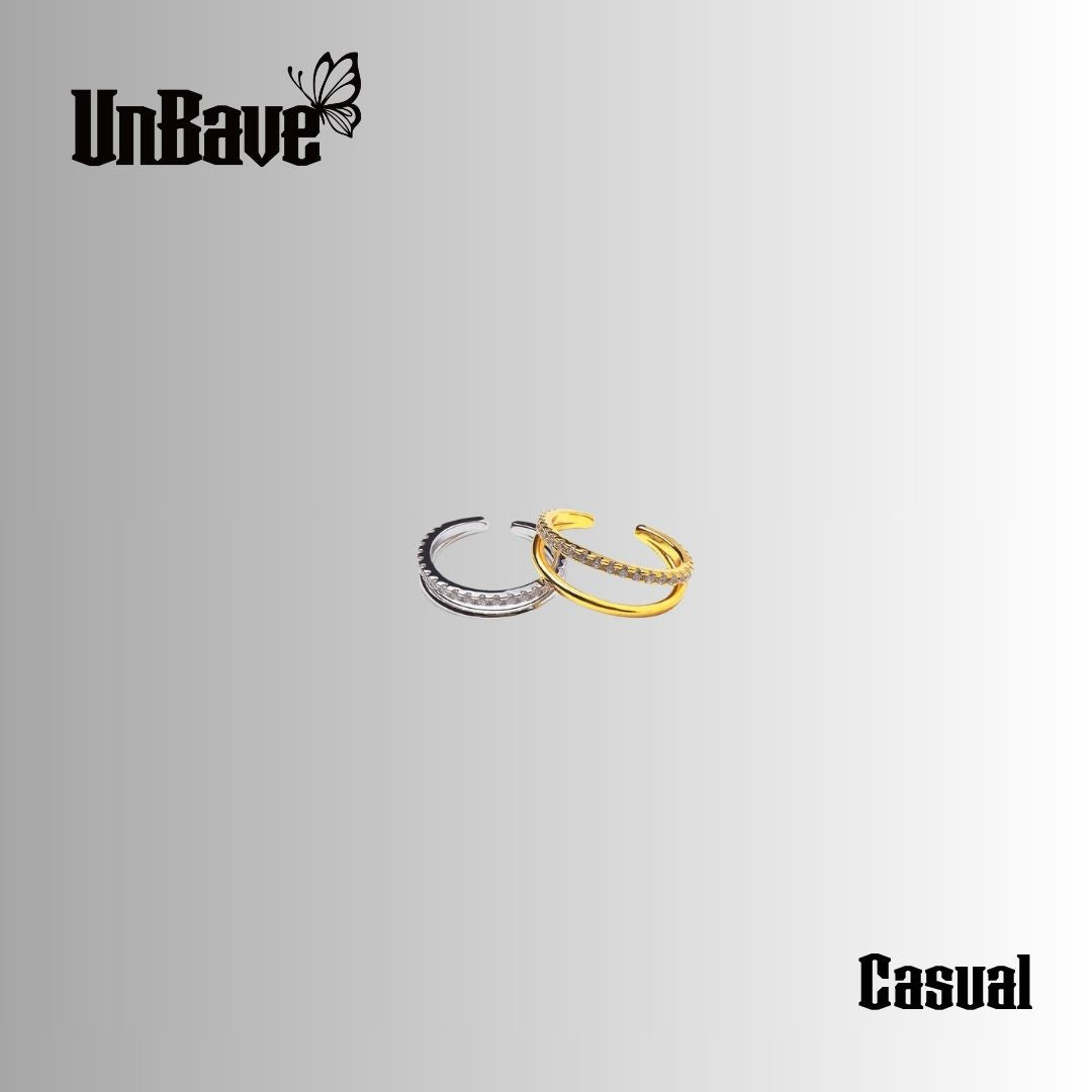 《Ear cuff ring》Cross Line（Casual）