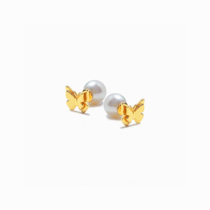 《Pierced earrings》Butterfly Pearl Kiss（Casual）