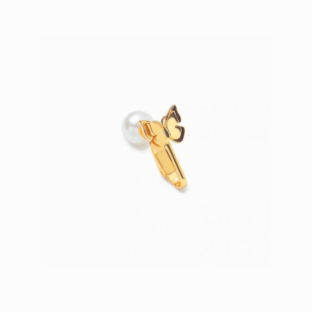 《Clip-on earrings》Butterfly Pearl Kiss（Casual）