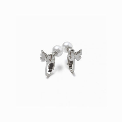 《Clip-on earrings》Butterfly Pearl Kiss（Casual）