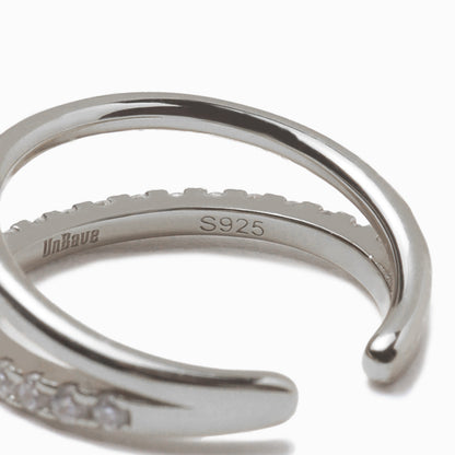 《Ear cuff ring》Cross Line（Luxe）