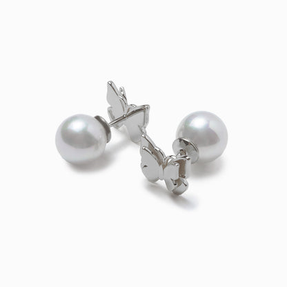 《Pierced earrings》Butterfly Pearl Kiss（Luxe）