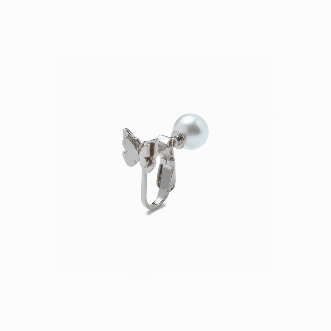 《Clip-on earrings》Butterfly Pearl Kiss（Luxe）
