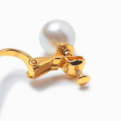 《Clip-on earrings》Butterfly Pearl Kiss（Luxe）