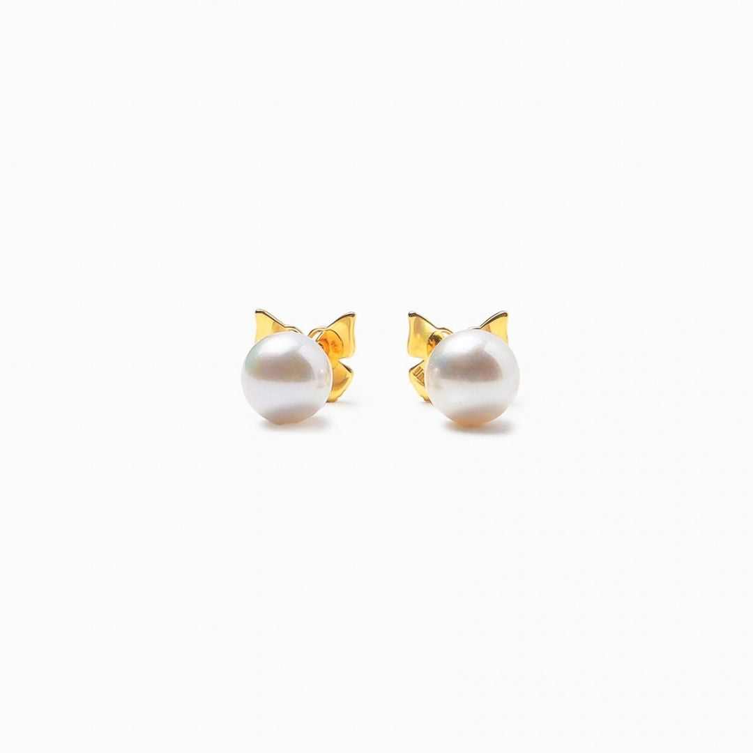 《Pierced earrings》Butterfly Pearl Kiss（Luxe）