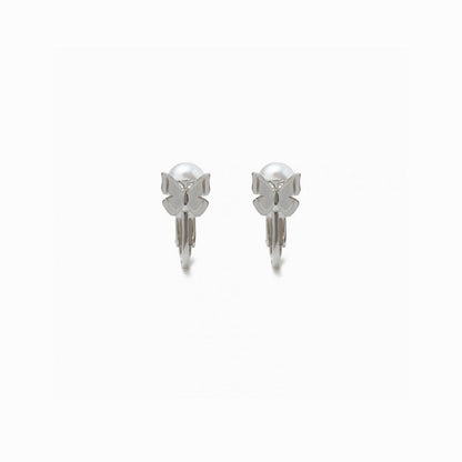 《Clip-on earrings》Butterfly Pearl Kiss（Luxe）